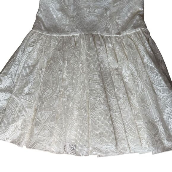 Marchesa Notte Sleeveless Lace Drop Waist Dress Size 4 NWT - Picture 6 of 15